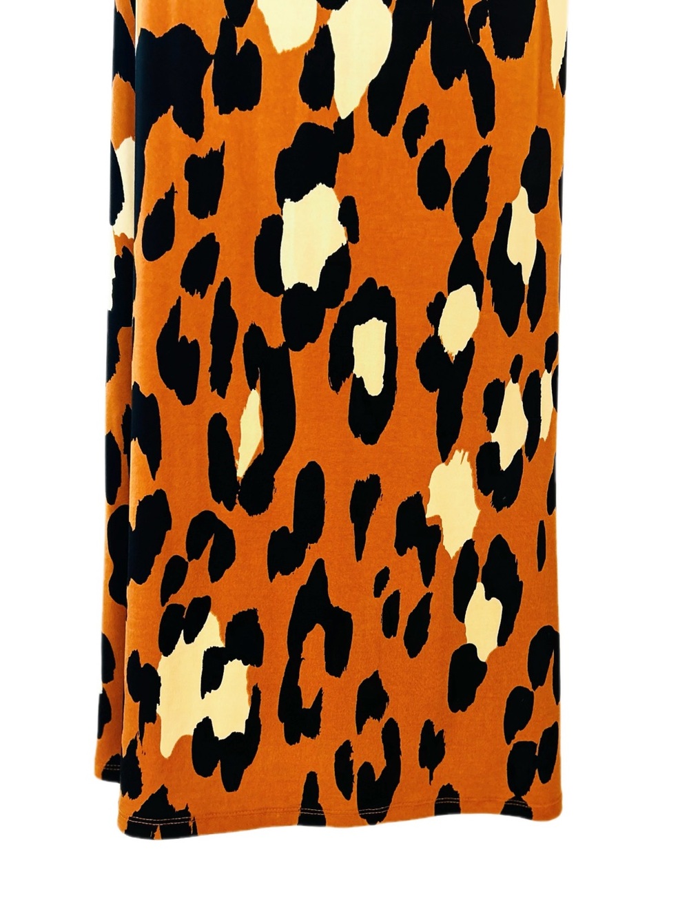 MSK Orange, Black & Cream Animal Print Sleeveless Top with Ring Detail - Picture 7 of 14